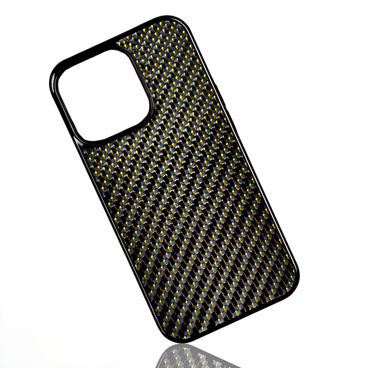 Gold | Woven Carbon Case for iPhone