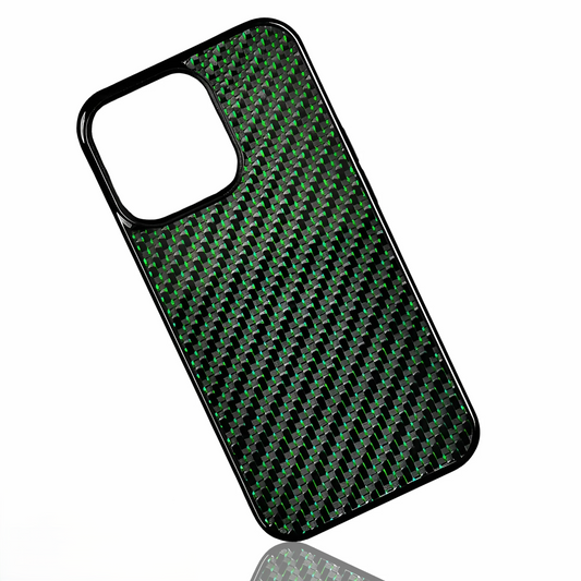 Green | Woven Carbon Case for iPhone