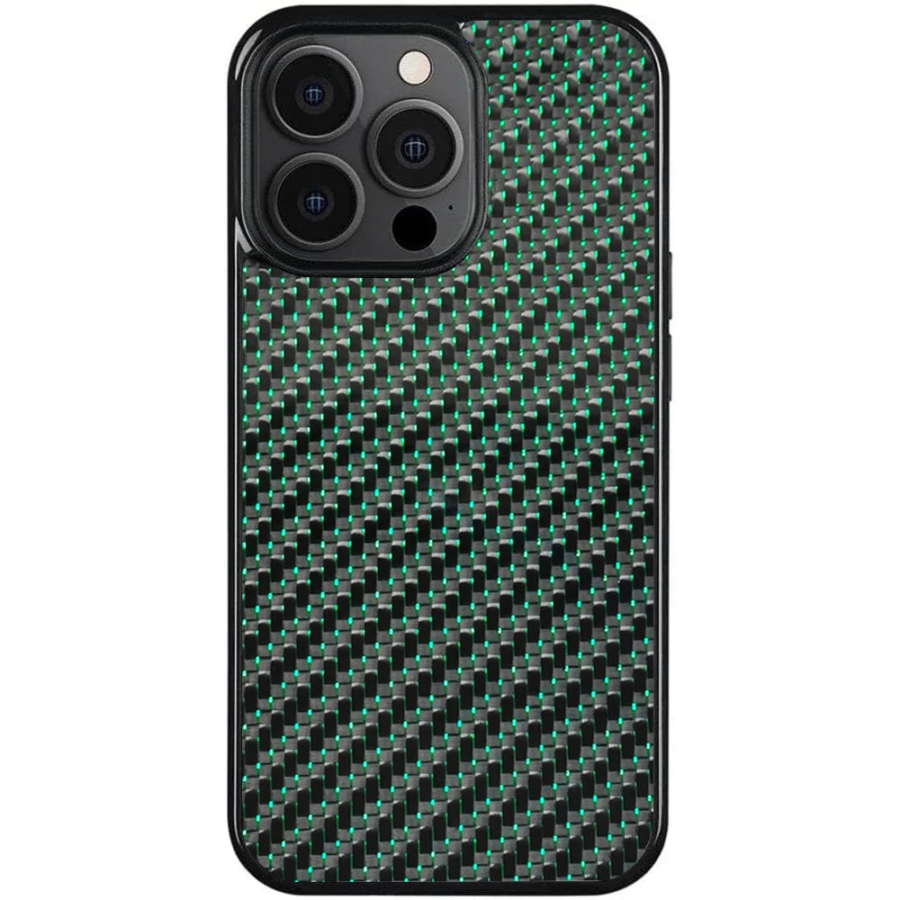 Green | Woven Carbon Case for iPhone