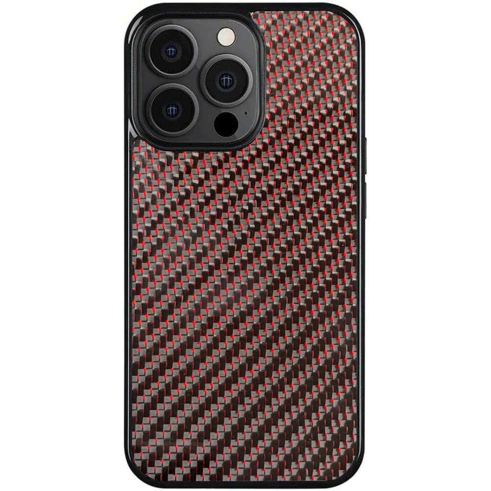 Red | Woven Carbon Case for iPhone