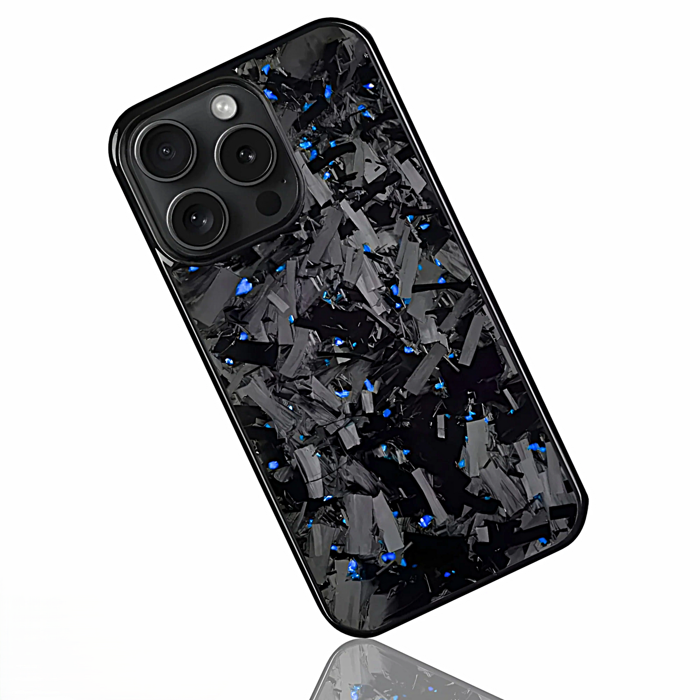 Blue | Large Forged Carbon Case for iPhone
