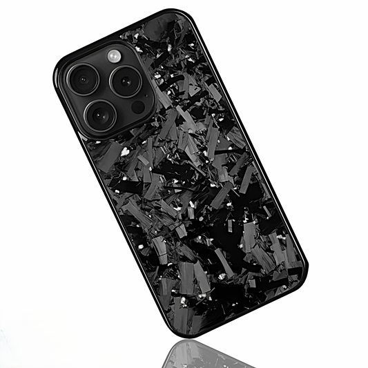 Silver | Large Forged Carbon Case for iPhone