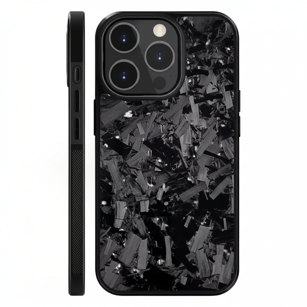 Silver | Large Forged Carbon Case for iPhone