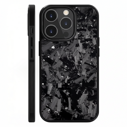 Silver | Large Forged Carbon Case for iPhone