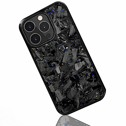 Bluesy | Large Forged Carbon Case for iPhone