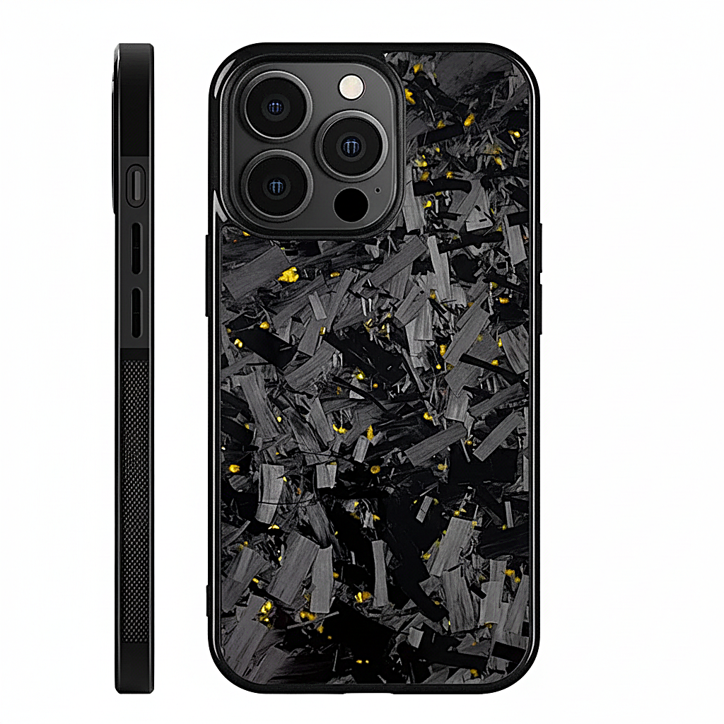 Gold | Large Forged Carbon Case for iPhone